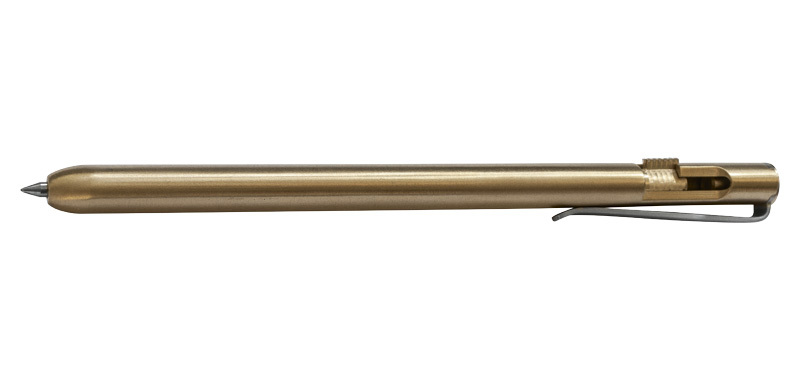 Тактическая ручка Rocket Pen Brass, Boker Plus 09BO062, золотистая. Фото №2