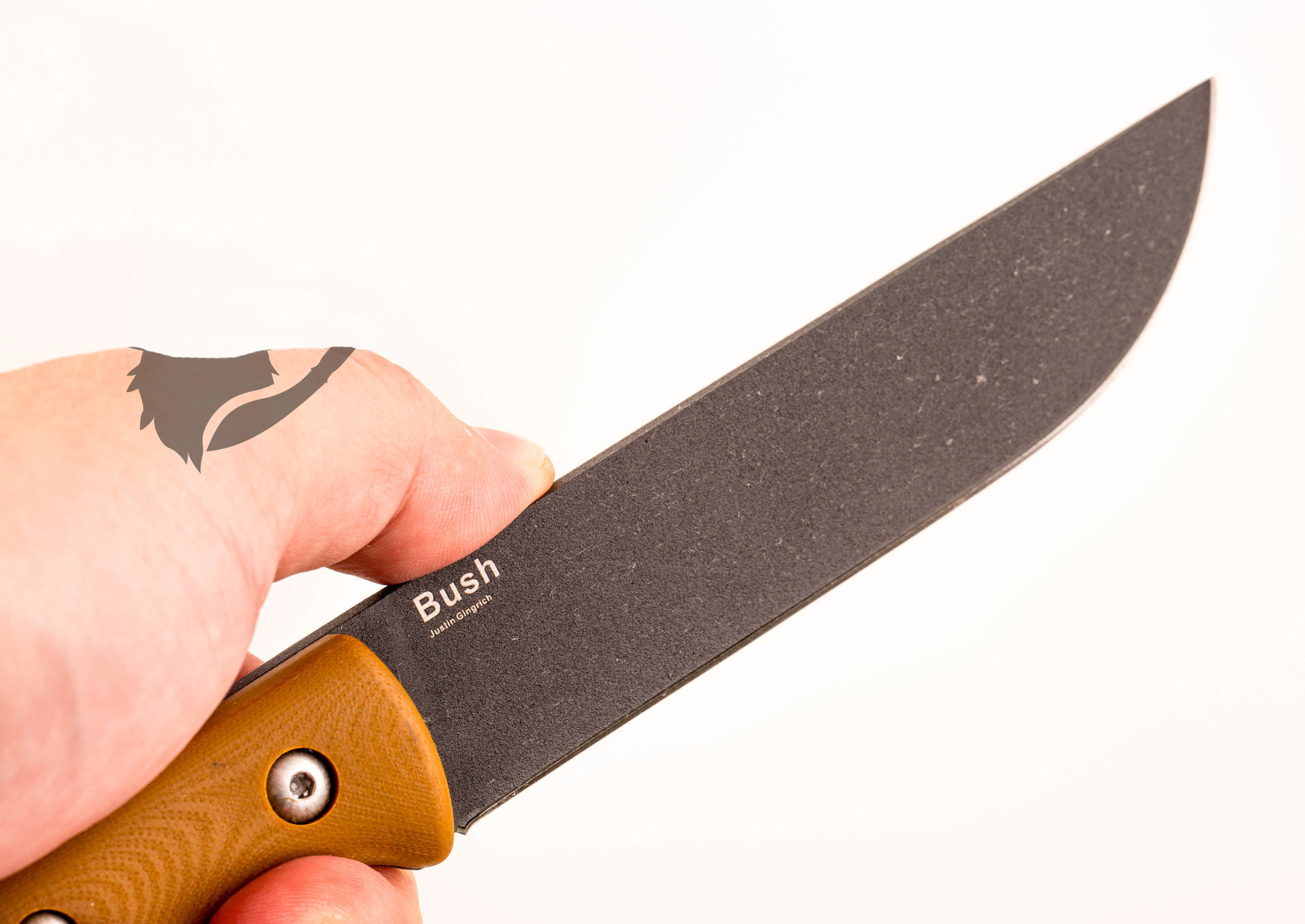 Нож с фиксированным клинком Kizer Bush, сталь 1095 Black, рукоять G10 - фото 5