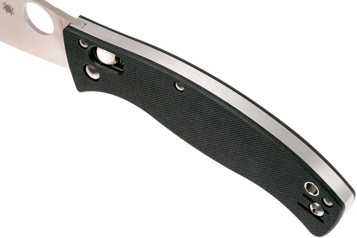 Складной нож D'Allara 3 - Spyderco 82GP3, сталь Crucible CPM® S30V™ Satin Plain, рукоять G10, чёрный - фото 10