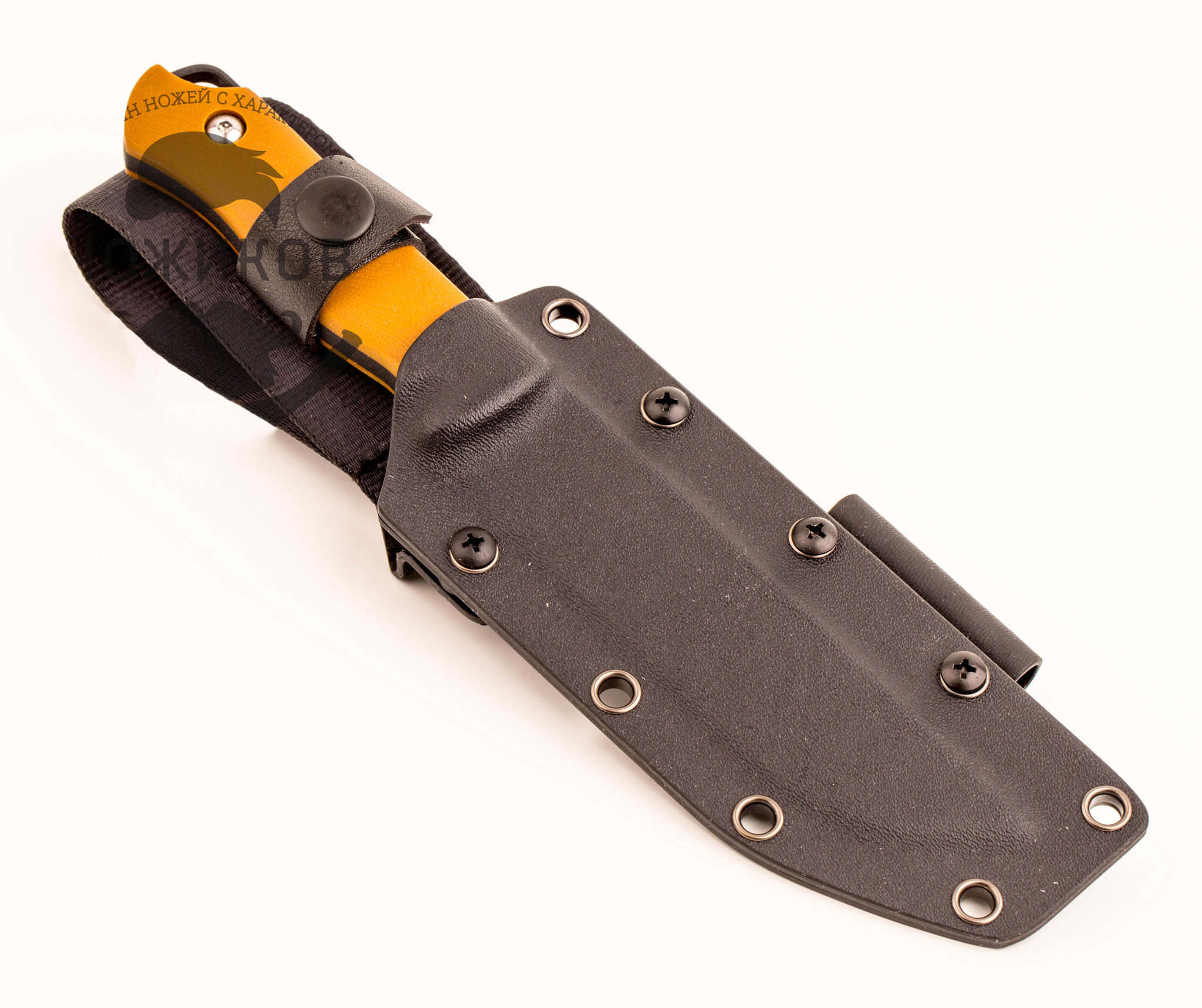 Нож с фиксированным клинком Kizer Bush, сталь 1095 Black, рукоять G10 - фото 7