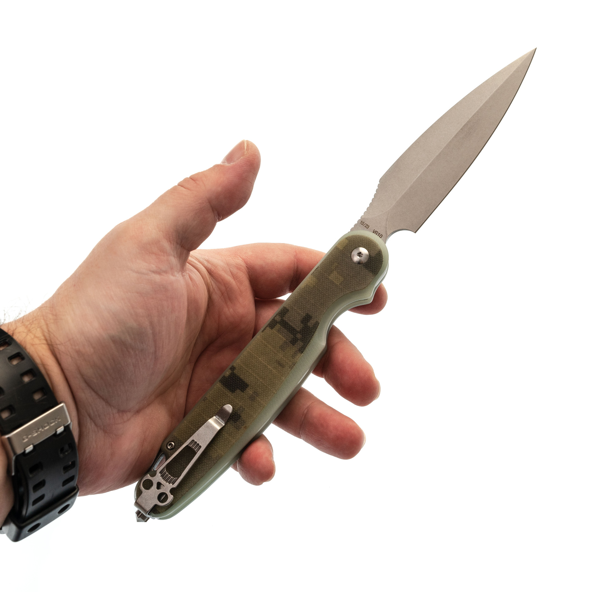 Складной нож Dagger Nestor Camo, сталь VG10, рукоять FRN - фото 6