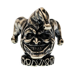 Фото Бусина для темляка Шут, мельхиор