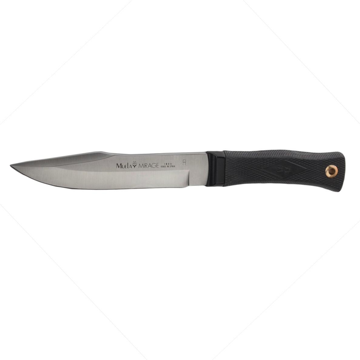 фото Нож с фиксированным клинком muela mirage, сталь 440а, рукоять kraton, черный