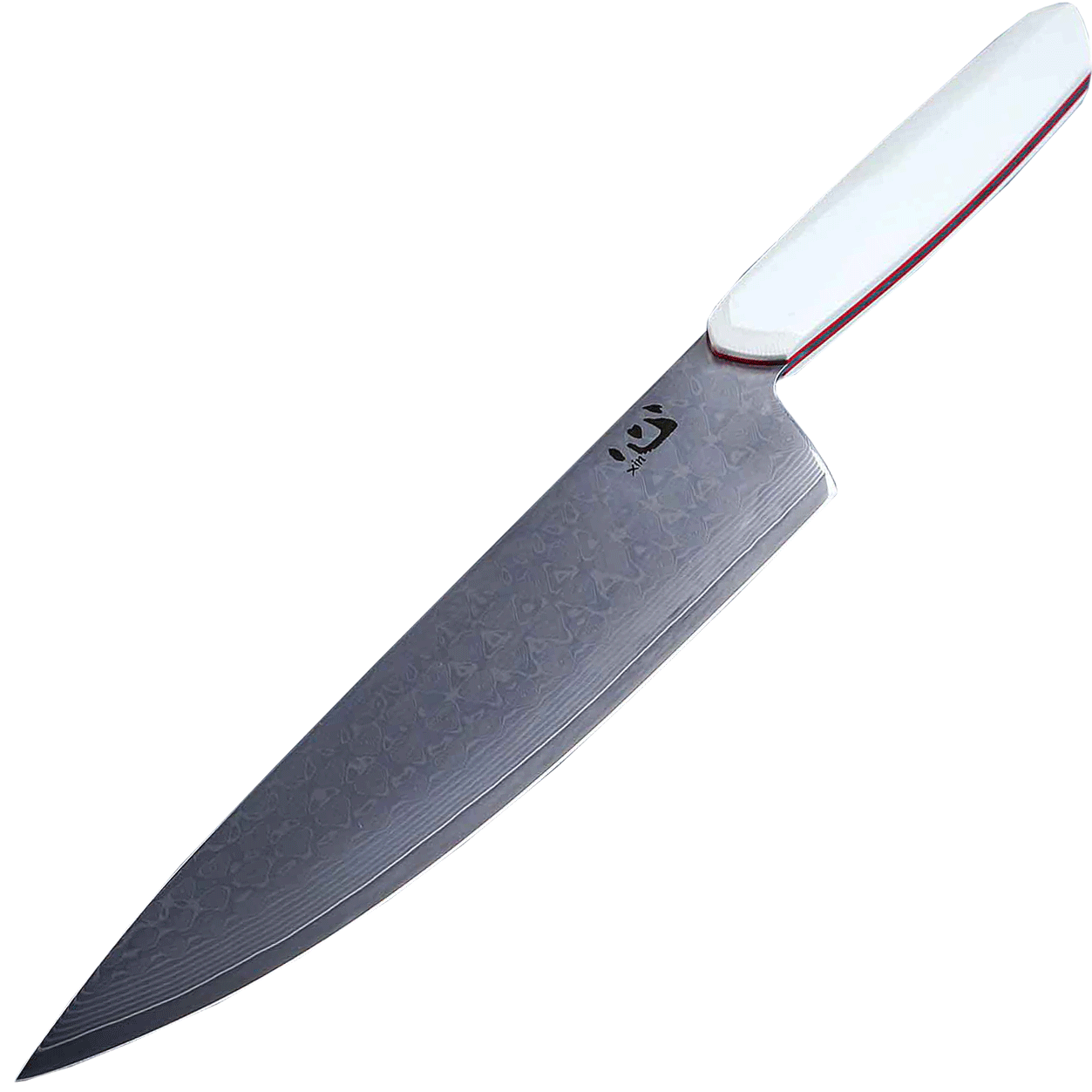 Нож кухонный Xin Cutlery Chef XC127 215мм, сталь VG-10, рукоять бело-красная G10