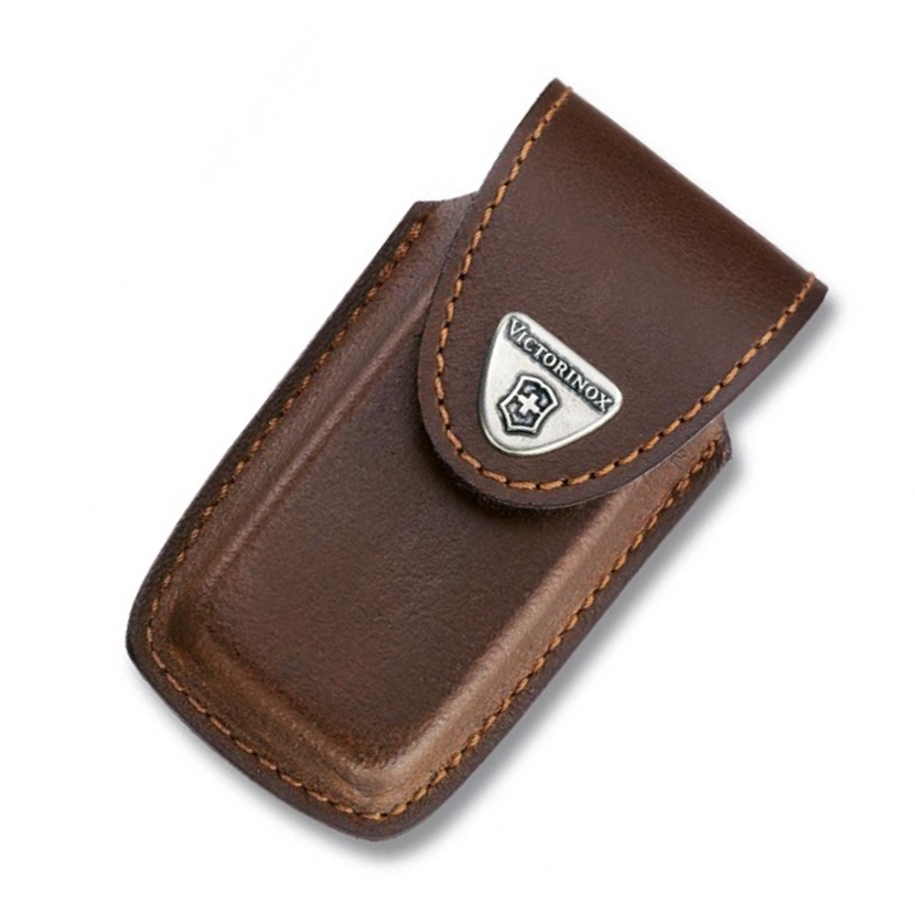 фото Чехол victorinox leather belt pouch, коричневый, кожа