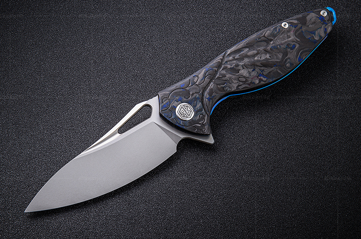 Нож складной Hummingbird Plus, сталь N690Co, Blue Carbon от Ножиков