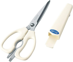 Фото Ножницы кухонные разъемные с чехлом на магните Nihon-nsm, 21 см