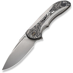 Фото Складной нож WE Knife Equivik, сталь CPM-20CV, рукоять титан/карбон