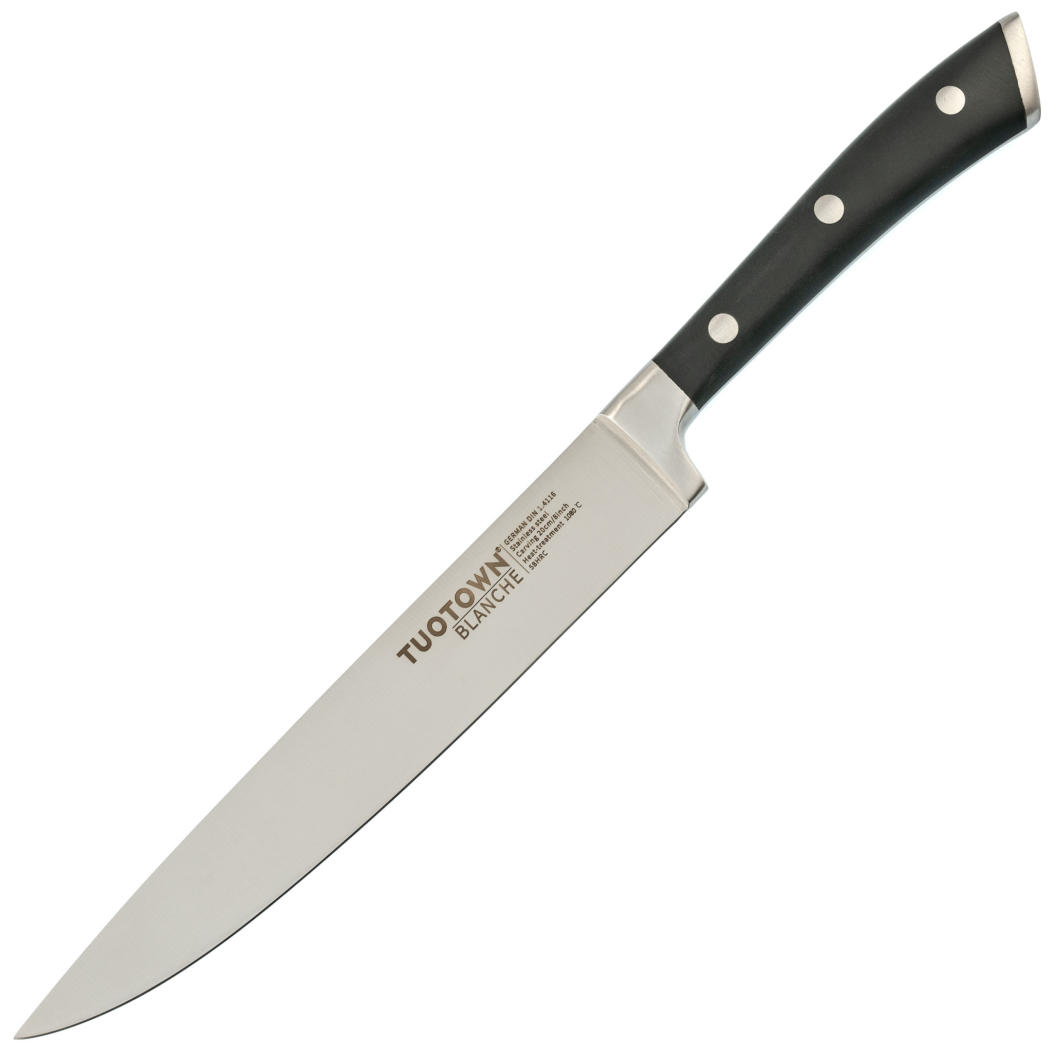 Кухонный нож для нарезки Tuotown, серия BLANCHE, сталь 1.4116