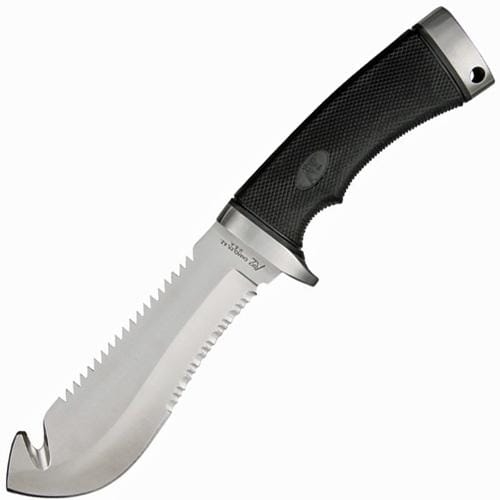 фото Разделочный шкуросъемный нож с фиксированным клинком katz hunter's tool combo, 254 мм, сталь xt-80, рукоять kraton
