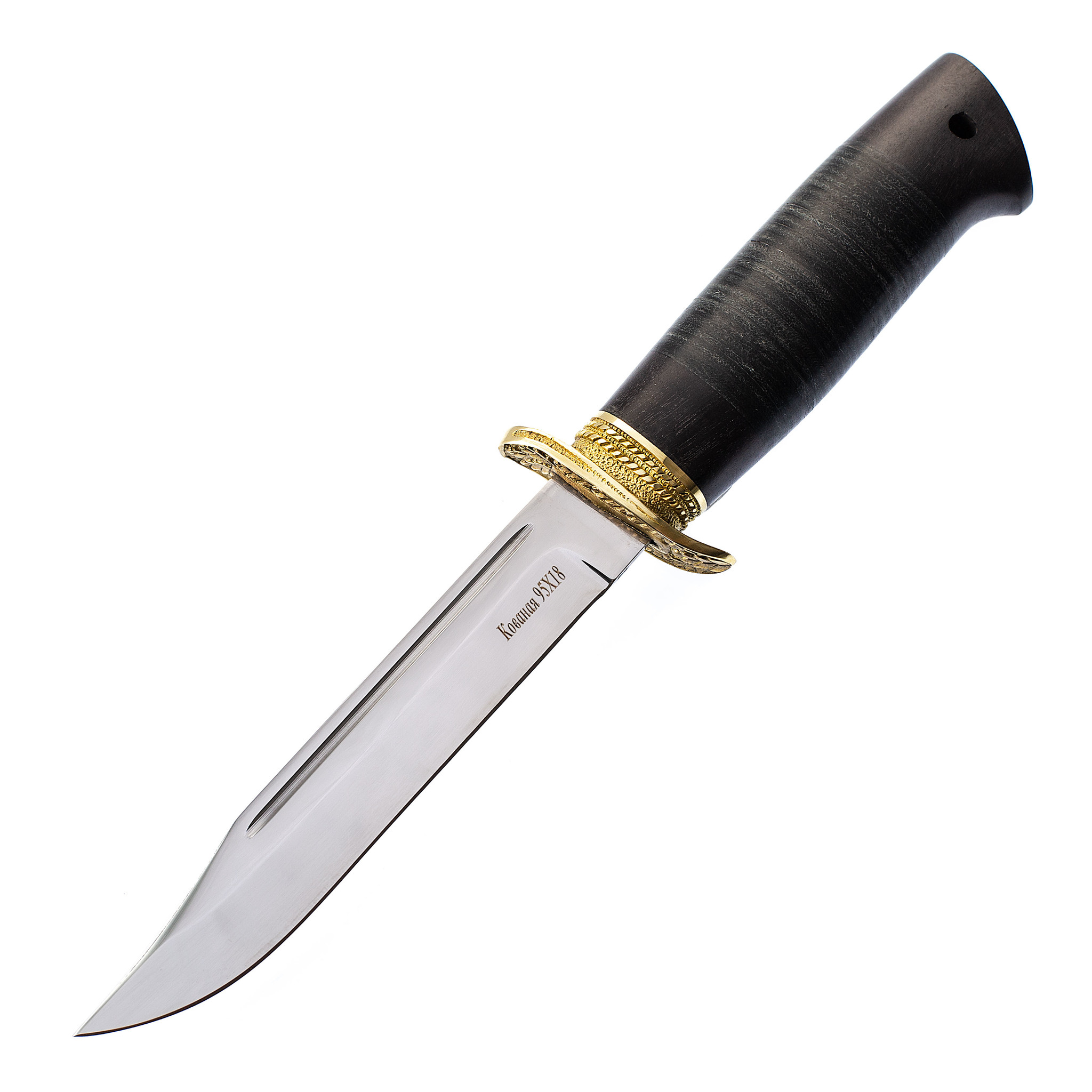 Нож Штрафбат, 95х18, латунь - фото 1