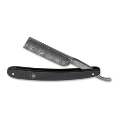 Фото Опасная бритва Boker Damascus Ebony 6/8, сталь дамаск, рукоять эбеновое дерево