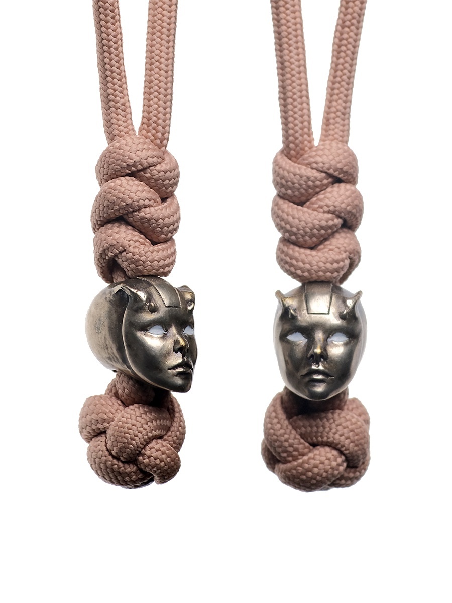 Бусина с темляком Киборг, мельхиор