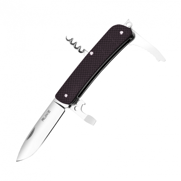 Нож Ruike L42-B, сталь Sandvik 12C27, рукоять G10, черный