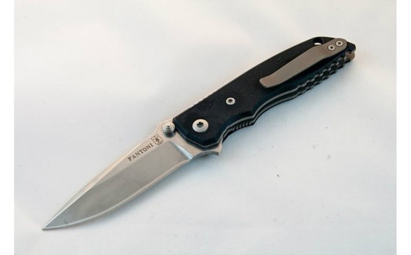 Нож складной Fantoni, HB02, William (Bill) Harsey Design, FAN/HB02SwBk, сталь CPM-S30V, рукоять стеклотекстолит G-10, чёрный от Ножиков