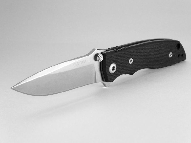 Нож складной Fantoni, HB02, William (Bill) Harsey Design, FAN/HB02SwBk, сталь CPM-S30V, рукоять стеклотекстолит G-10, чёрный от Ножиков