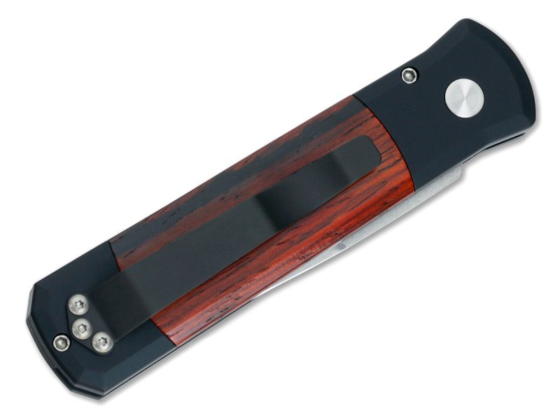 фото Складной нож pro-tech godson 706с, сталь 154cm, рукоять алюминий/дерево кокоболо