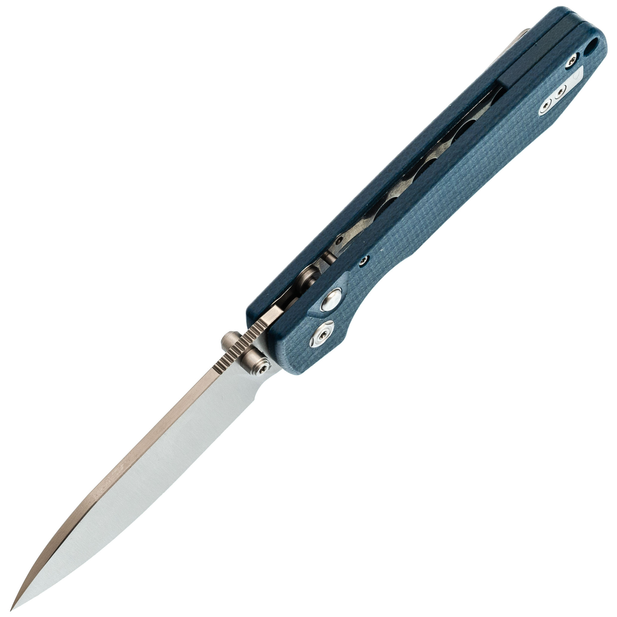 Складной нож Raccoon Vosteed, сталь 14C28N, рукоять микарта, синий - фото 2