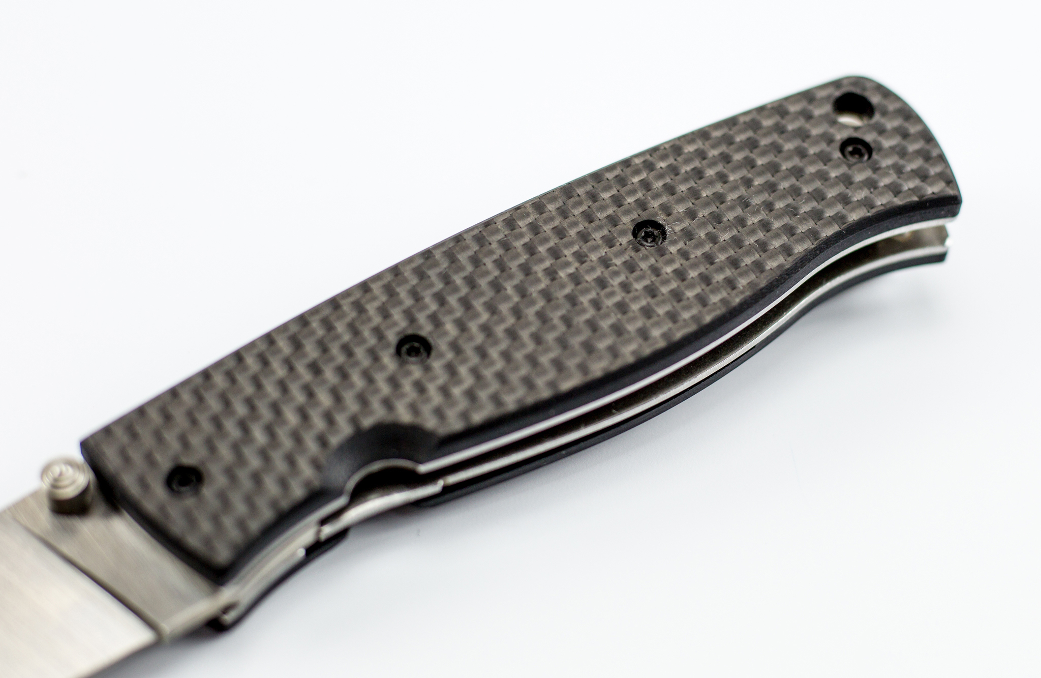 Складной нож Enzo Birk 75, карбон, порошковая сталь S30V - фото 3