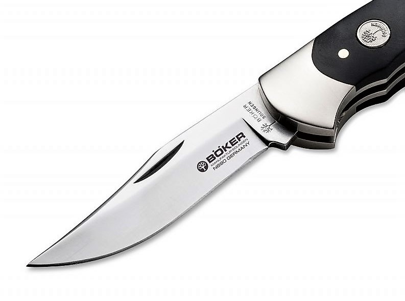 фото Нож складной scout abs - boker 112033, сталь bhler n690 satin, рукоять abs-пластик/нейзильбер