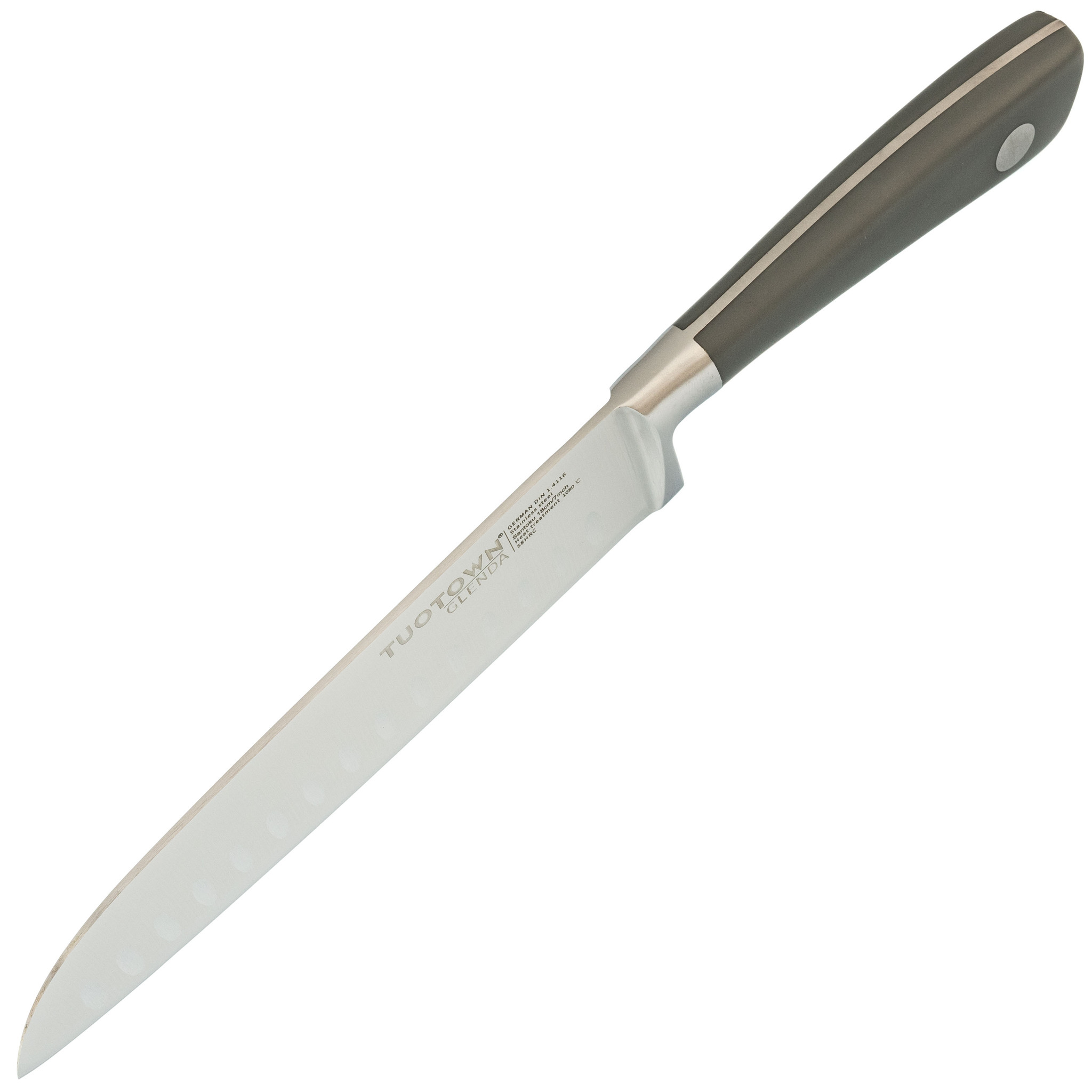 Кухонный нож Сантоку Tuotown, сталь 1.4116, пластик - фото 3