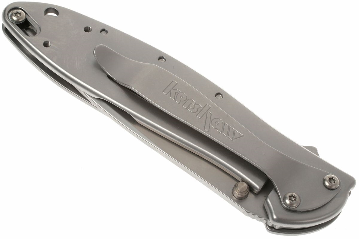 Складной нож Leek - Kershaw 1660, сталь Sandvik™ 14C28N, рукоять нержавеющая сталь 410 Stainless Steel - фото 4
