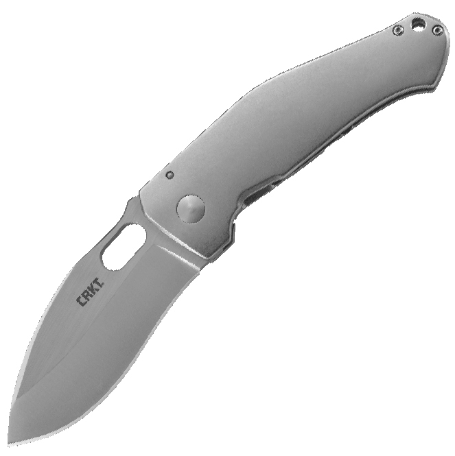 Складной нож Lucas Burnley Design Buku™, CRKT 2460, сталь 8Cr13MOV Nepalese - style Kukri Blade, рукоять нержавеющая сталь