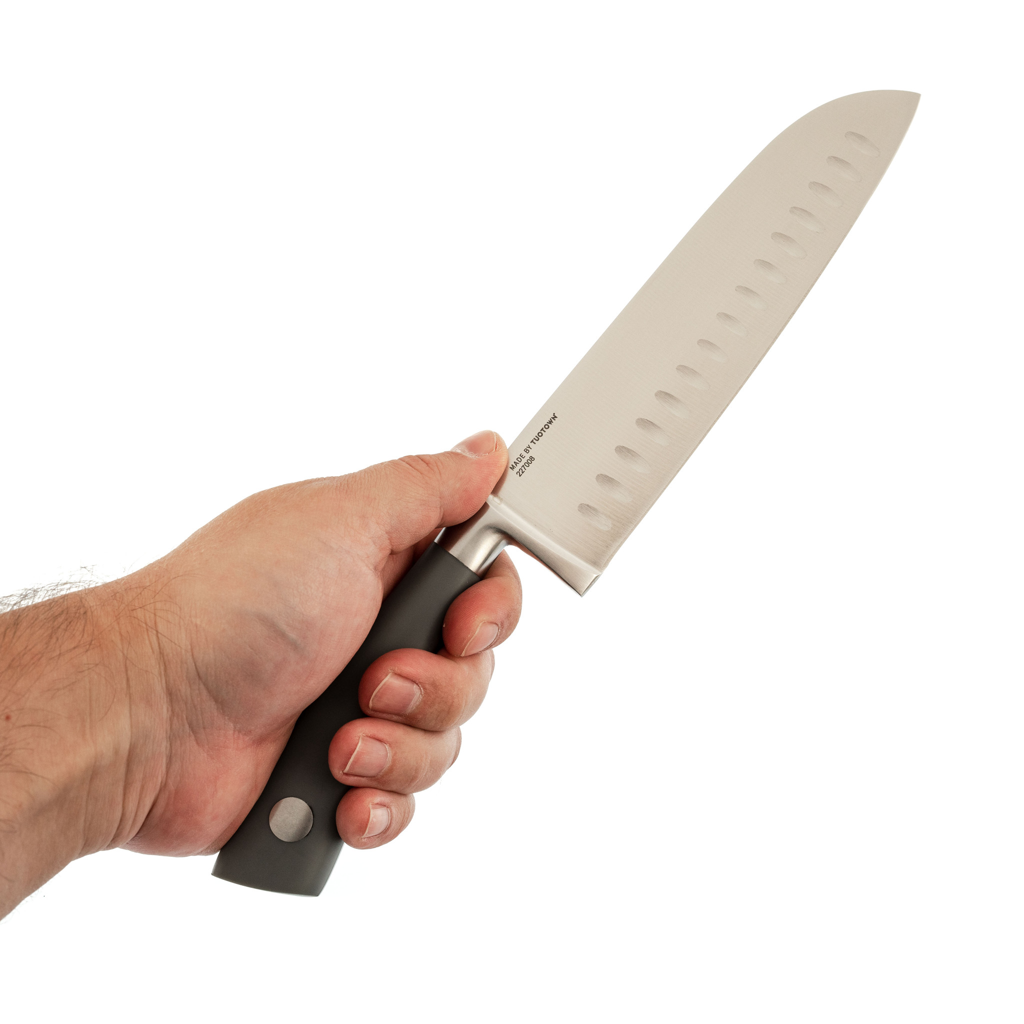 Кухонный нож Сантоку Tuotown, сталь 1.4116, пластик - фото 5