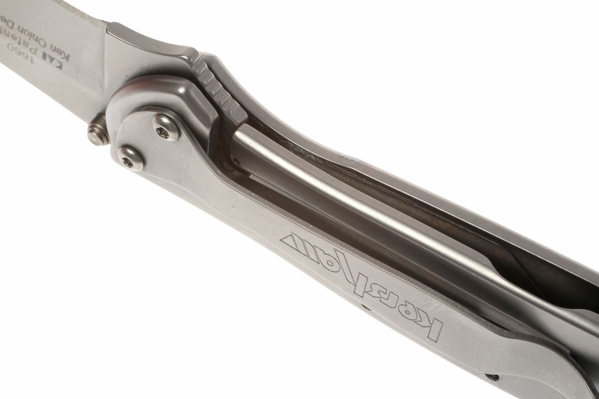 Складной нож Leek - Kershaw 1660, сталь Sandvik™ 14C28N, рукоять нержавеющая сталь 410 Stainless Steel - фото 5