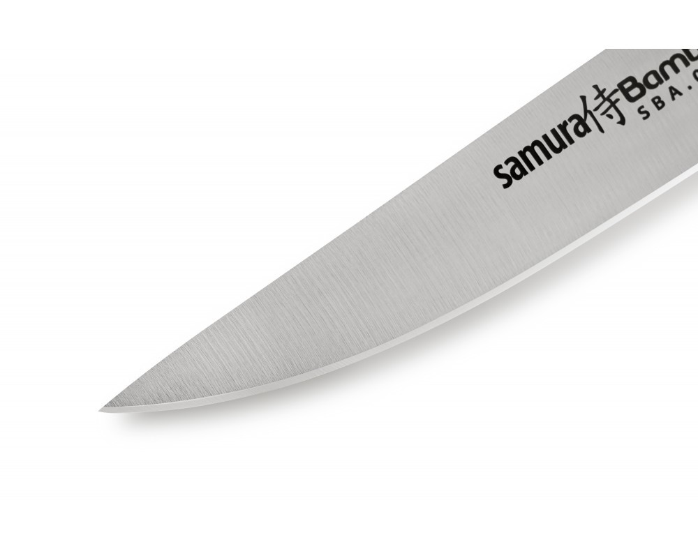 фото Нож кухонный для стейка samura bamboo sba-0031/y, сталь aus-8