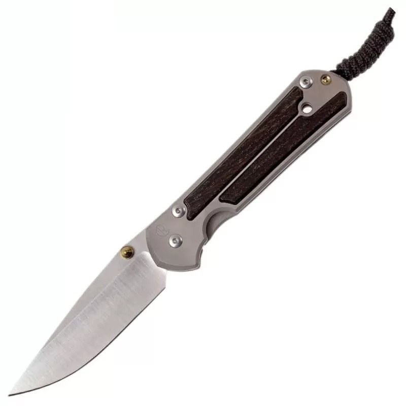 Складной нож Chris Reeve Large Sebenza 21, сталь S35VN, рукоять титановый сплав со вставкой из дуба