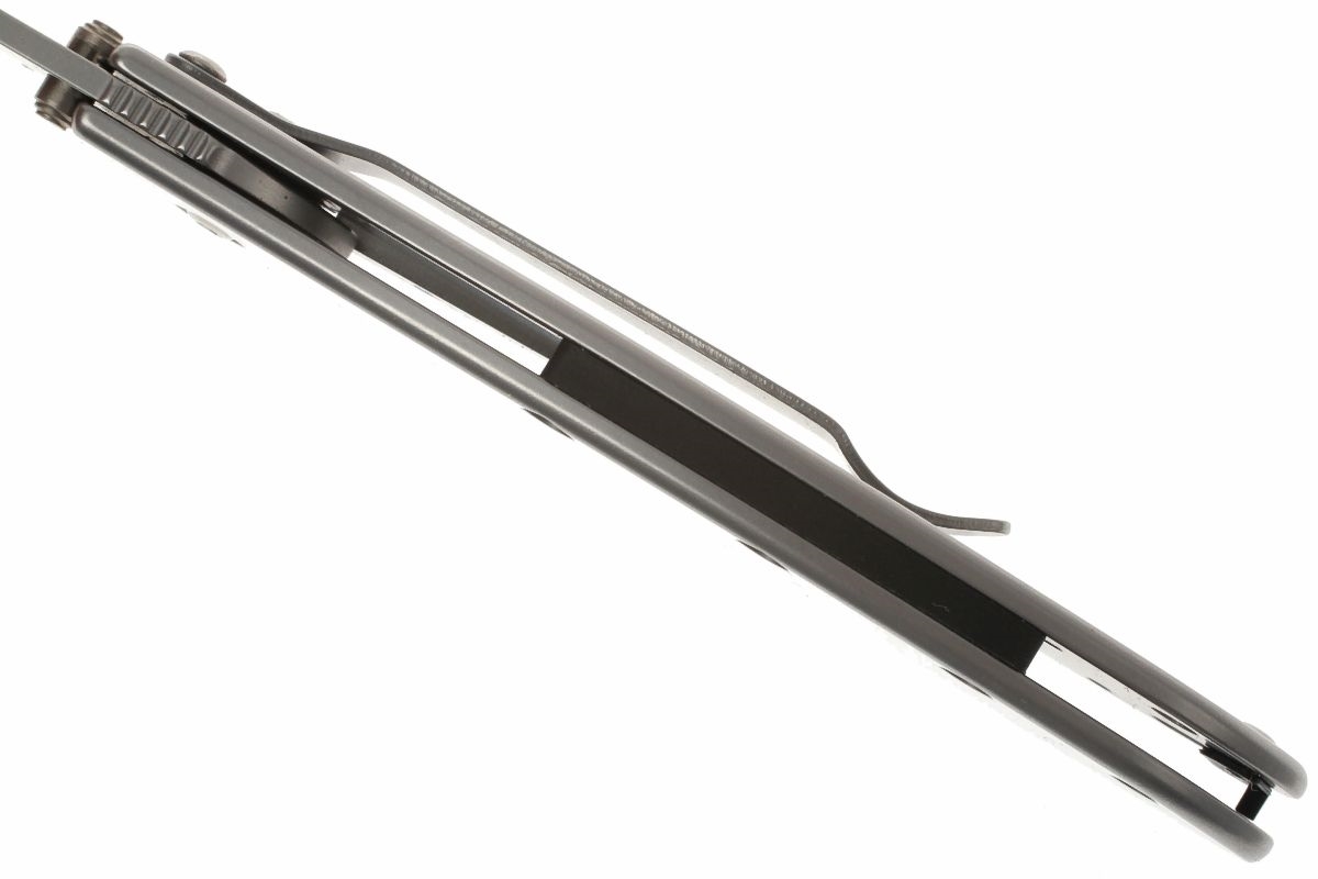 Складной нож Leek - Kershaw 1660, сталь Sandvik™ 14C28N, рукоять нержавеющая сталь 410 Stainless Steel - фото 6