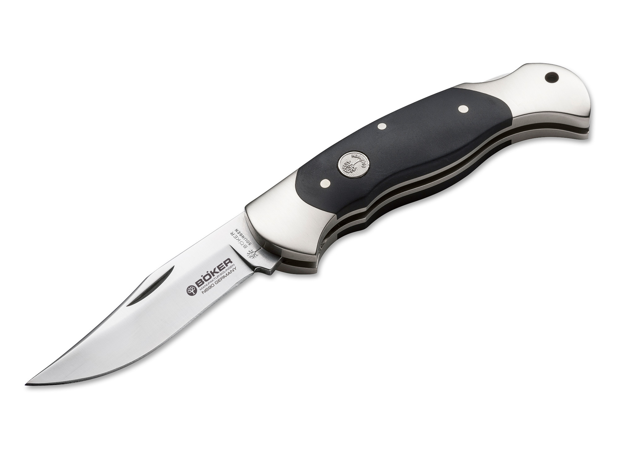 Нож складной Scout ABS - BOKER 112033, сталь Bhler N690 Satin, рукоять ABS-Пластик/нейзильбер - фото 4