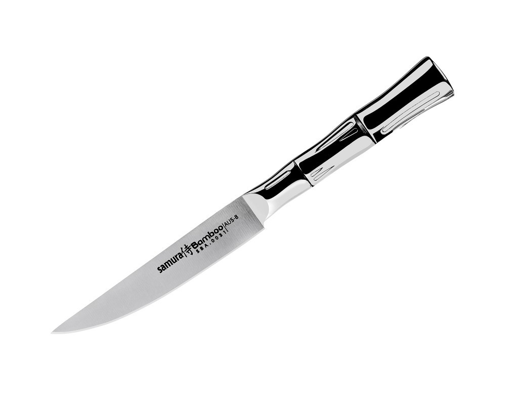 Нож кухонный для стейка Samura Bamboo SBA-0031/Y, сталь AUS-8 от Ножиков
