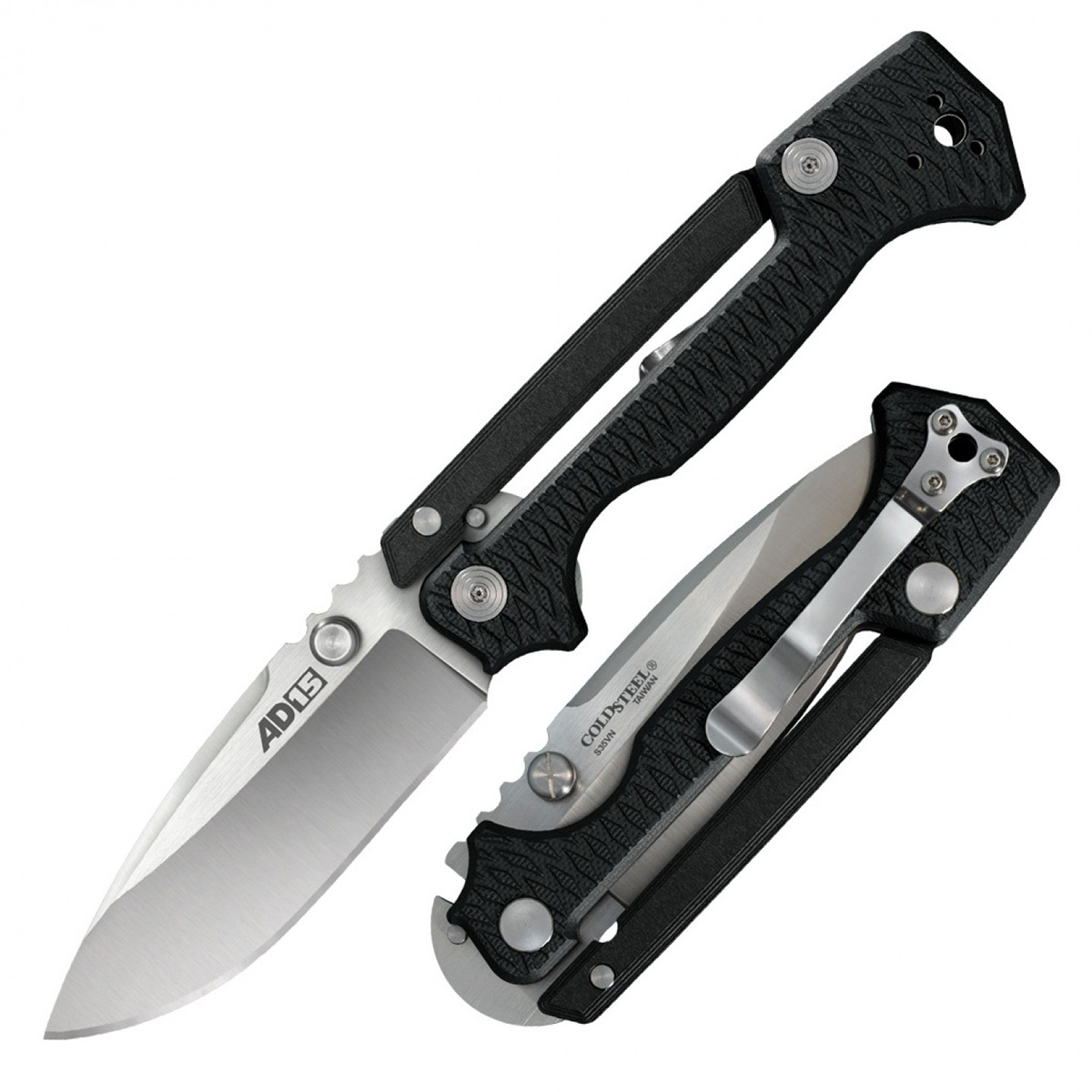 фото Складной нож ad-15 cold steel 58sq, сталь cpm-s35vn, рукоять g-10 black