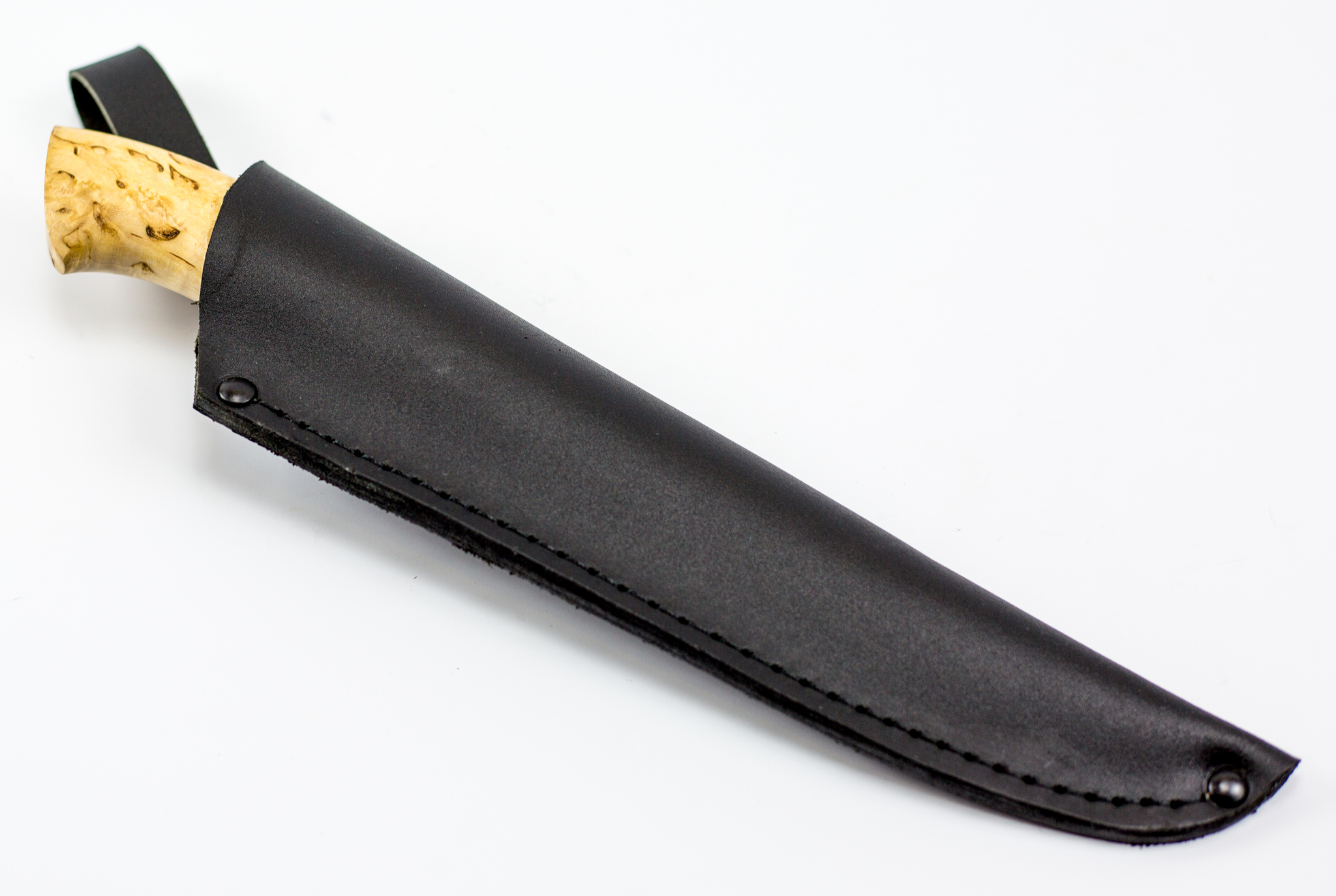 фото Нож универсальный, сталь булат, карельская береза промтехснаб