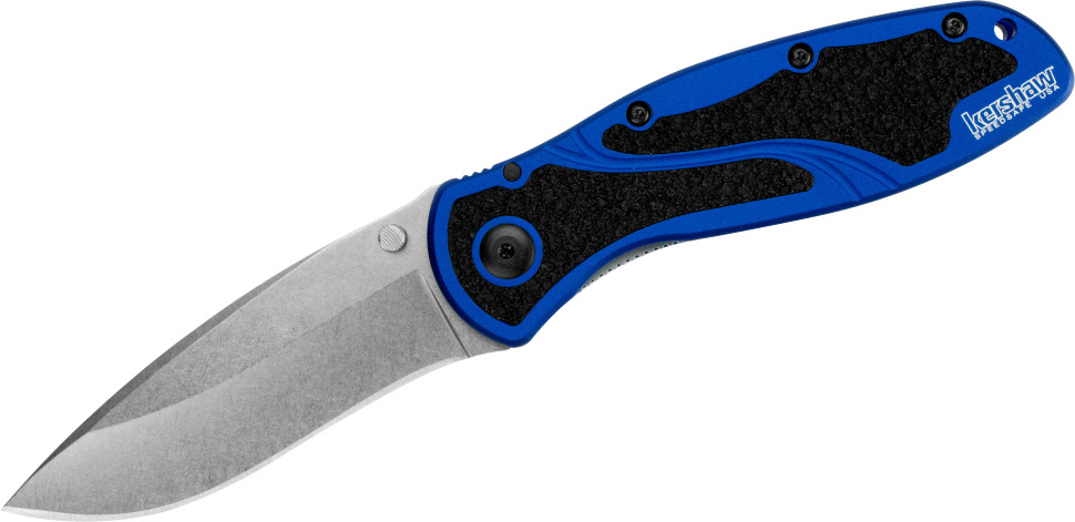 фото Складной полуавтоматический нож kershaw blur k1670nbsw, сталь sandvik 14c28n, рукоять алюминий/резина