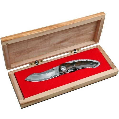 Складной нож Katz Kagemusha NJ35, сталь XT-80, рукоять ореховое дерево от Ножиков