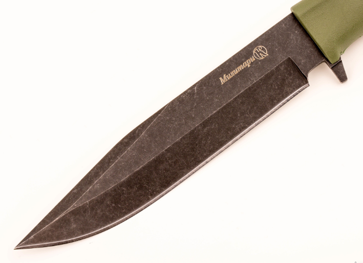 Нож Милитари, сталь AUS-8, рукоять хаки, Кизляр от Ножиков