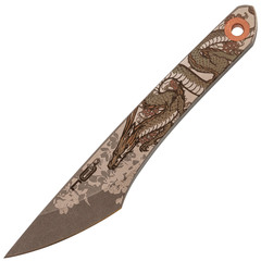 Фото Нож киридаши Koi Dragon, сталь AUS-8