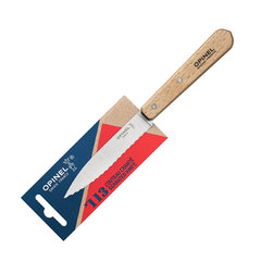 Фото Нож столовый серрейторный Opinel №113, деревянная рукоять, нержавеющая сталь, блистер