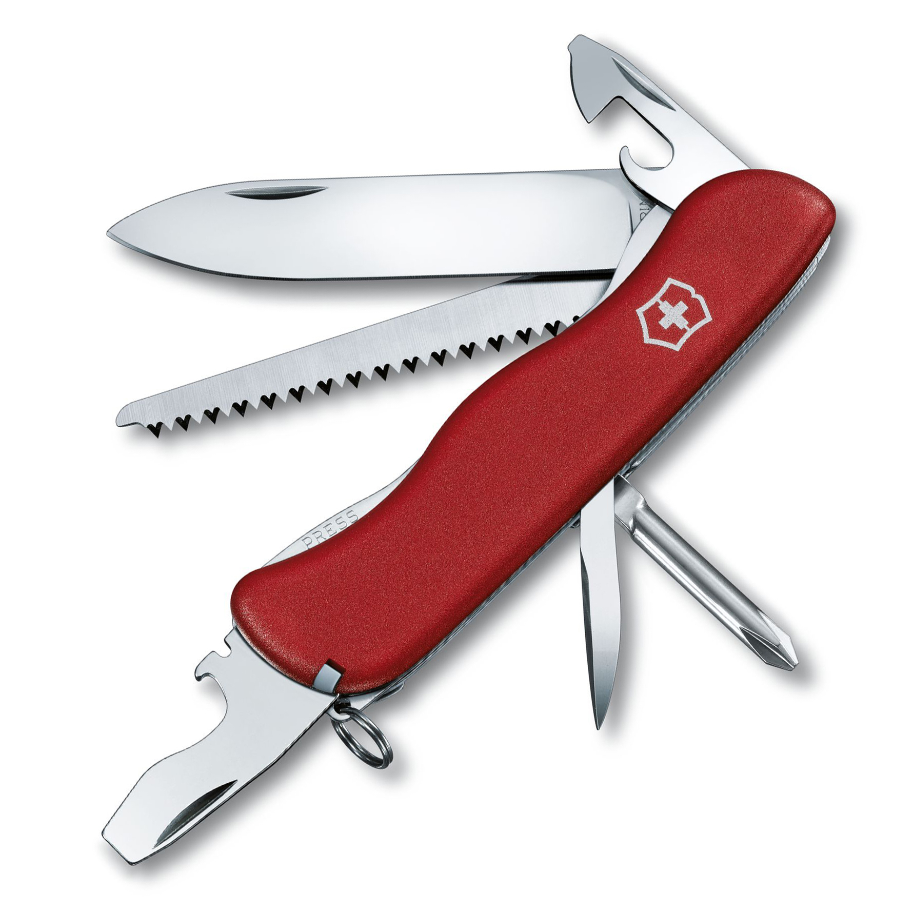 Нож перочинный Victorinox Trailmaster, сталь X50CrMoV15, рукоять нейлон, красный - фото 1