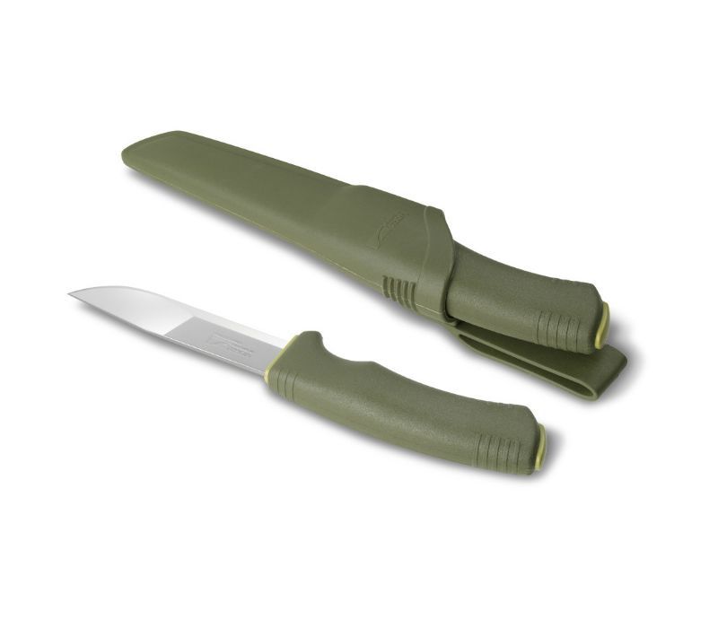Нож с фиксированным лезвием Morakniv Bushcraft Forest, сталь Sandvik 12C27, ручка резина/пластик - фото 8