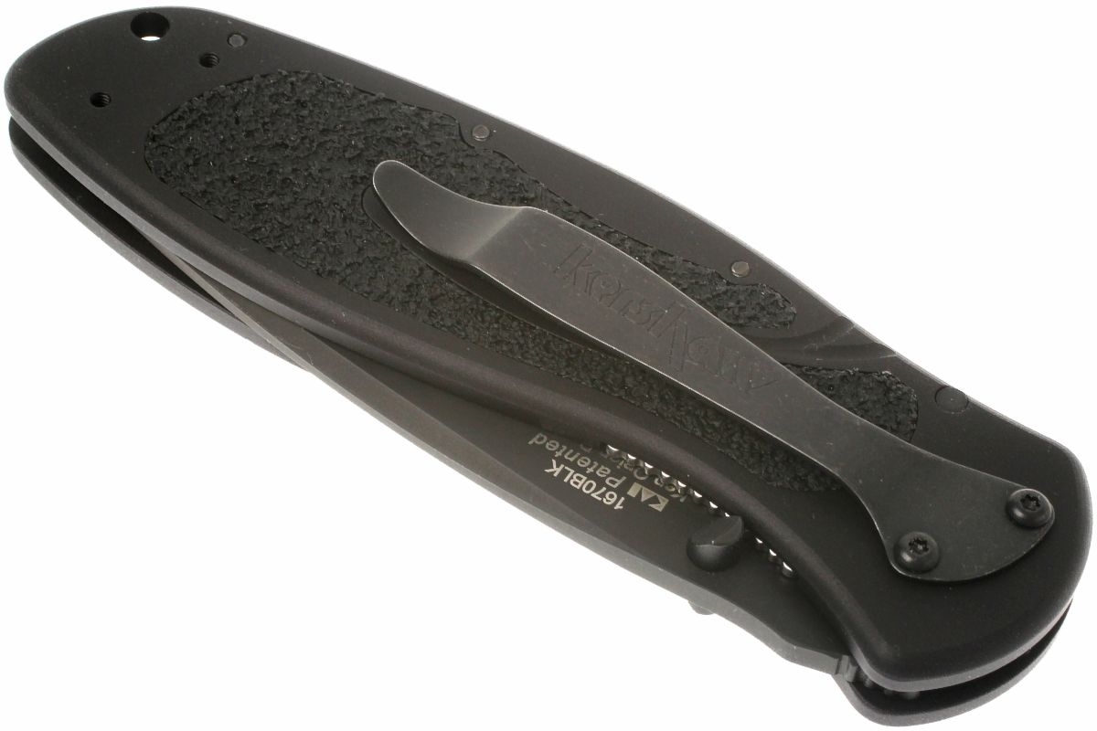 Нож складной Kershaw 1670BLK Blur Black, сталь Sandvik 14C28N, рукоять анодированный алюминий - фото 4