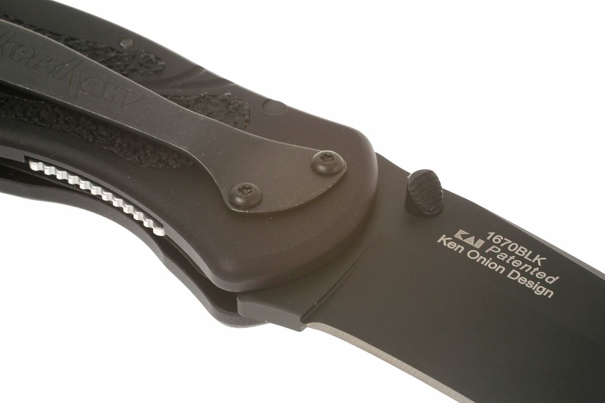 Нож складной Kershaw 1670BLK Blur Black, сталь Sandvik 14C28N, рукоять анодированный алюминий - фото 6