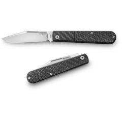 Фото Складной нож LionSteel Barlow Slim Shuffler, сталь M390, рукоять Carbon fibre