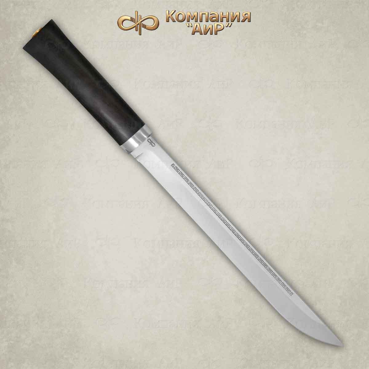 Нож АиР Бурятский большой, сталь 95х18, рукоять граб - фото 5