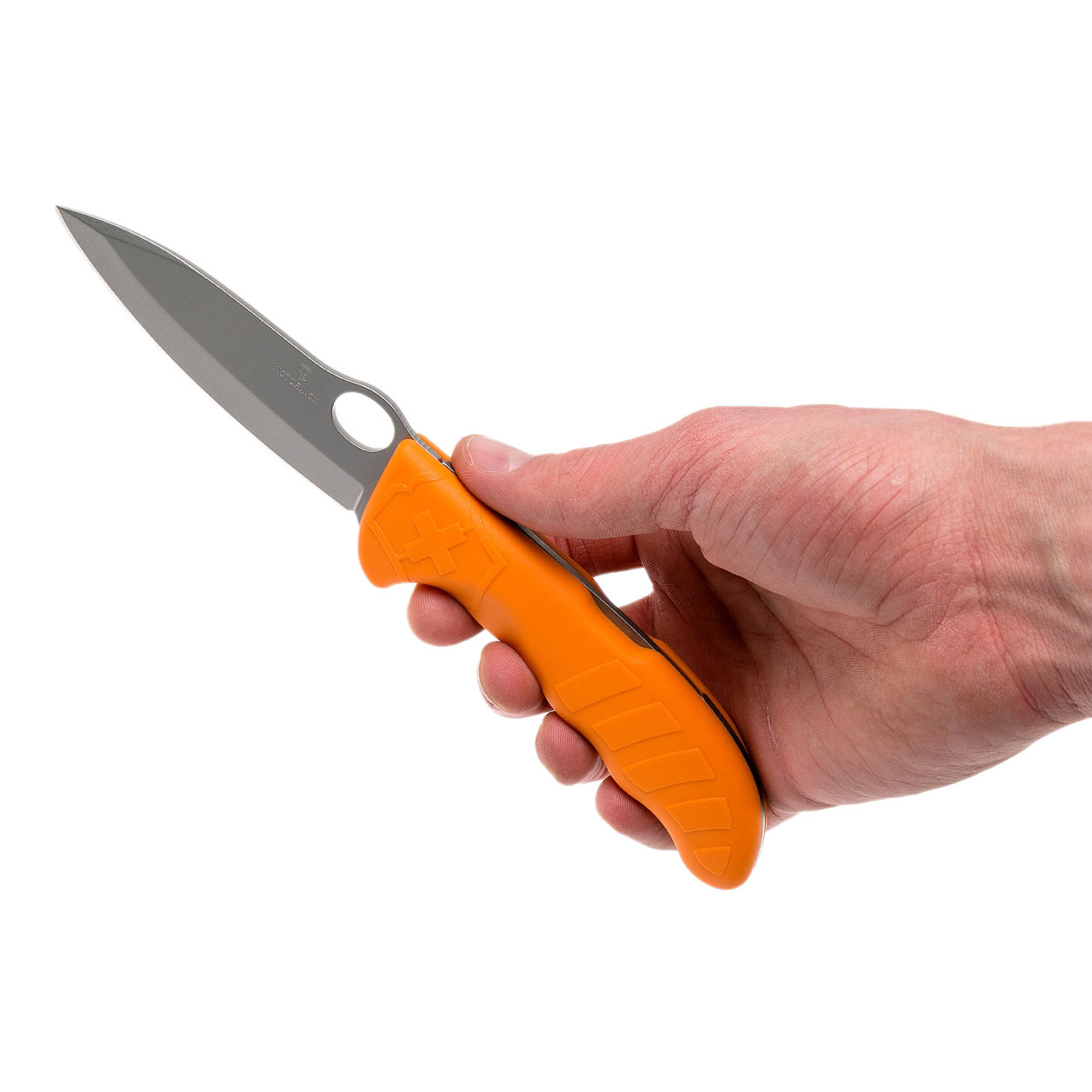 Нож Victorinox Hunter Pro 0.9410.9 225мм одно лезвие с чехлом для ремня оранжевый - фото 6