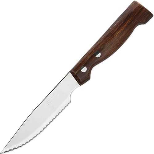 Нож столовый для стейка 120 мм, рукоять прессованное дерево