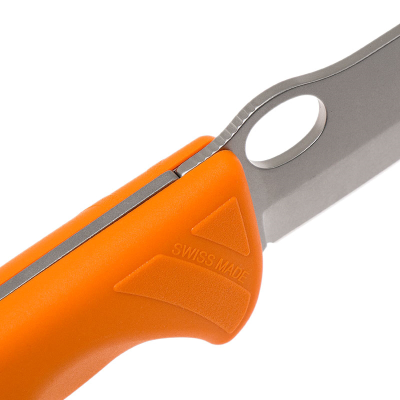 Нож Victorinox Hunter Pro 0.9410.9 225мм одно лезвие с чехлом для ремня оранжевый - фото 5